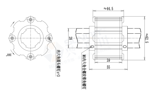 轉(zhuǎn)動器尺寸圖