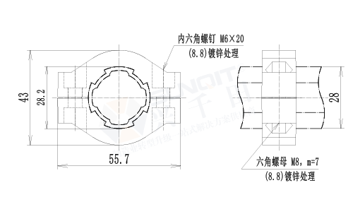 強(qiáng)力定位座尺寸圖