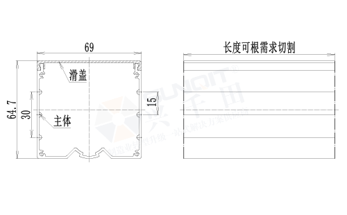 鋁合金線槽尺寸圖