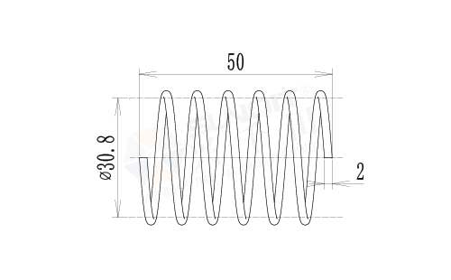 壓縮彈簧1尺寸圖