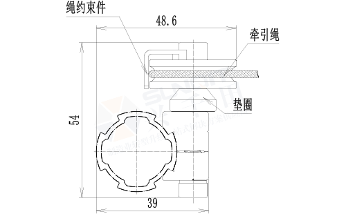 功能輔件A與U槽滑輪套件尺寸圖