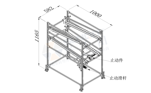 AGV周轉(zhuǎn)車+物料架(前進(jìn)后進(jìn)型)