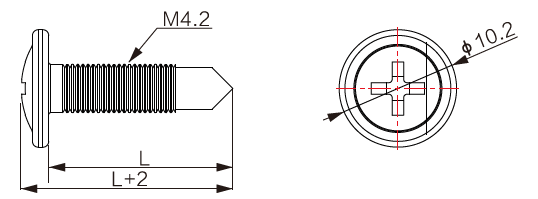 M4.2自鉆螺絲(圓頭)