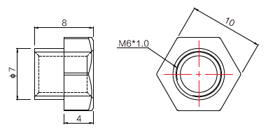 M6專(zhuān)用接頭螺母